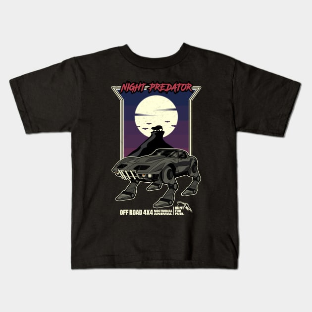 AutoBeast 4x4 Offroad Muscle Kids T-Shirt by Guyvit